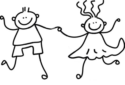 Free Black And White Clipart Children Download Free Black And White