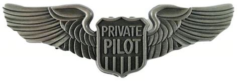 Private Pilot Wings 2 34 Prong Back Win 0102 Ebay