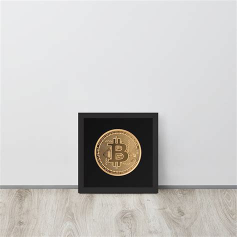 Bitcoin Poster Art Btc Crypto Currency Framed Poster Etsy Uk