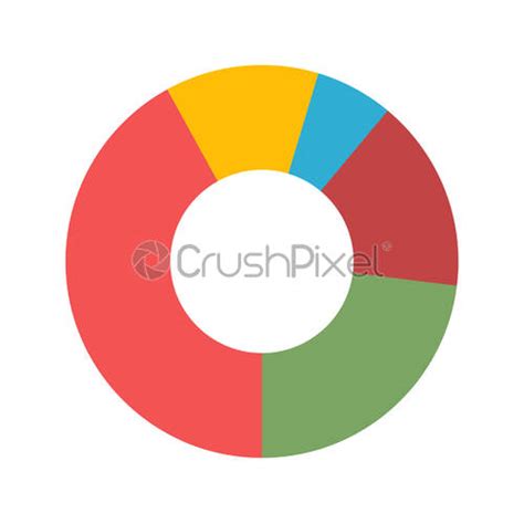 Pie Chart Vector Icon Stock Vector Crushpixel