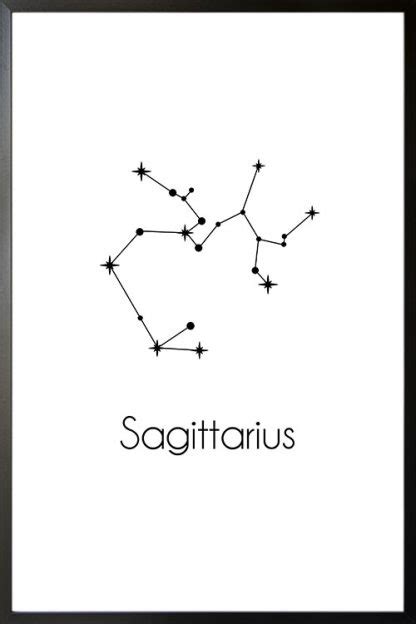 Constellation Zodiac Sagittarius Poster Artdesign