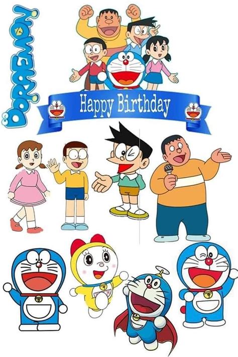 Topper Doraemon Kartu Lucu Kartu Kartun