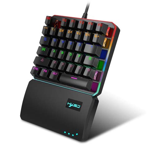 Hxsj One Handed Keyboard Left Hand Keyboard For Gaming Keyboard Mini Keyboard Keyboard Stickers