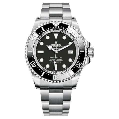 rolex deepsea sea dweller 44mm steel black dial automatic mens watch 116660 for sale at 1stdibs