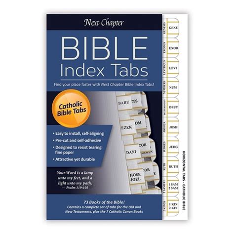 Catholic Bible Index Tabs Large Horizontal Style Discount Catholic
