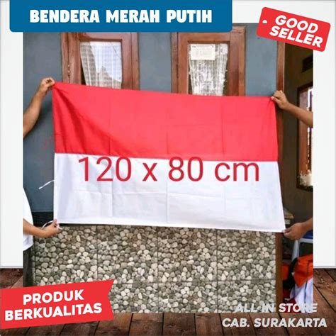 Jual Bendera Merah Putih Bendera Indonesia Satin Peles Murah 80x120cm