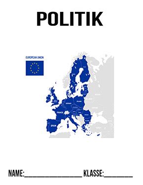 Politik Europa Deckblatt Zum Ausdrucken Deckblaetter Eu