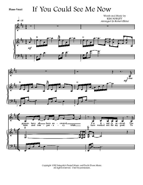 If You Could See Me Now Sheet Music Pdf G Worship Praisecharts