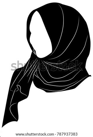 Risky ardian dianrisky99 on pinterest. Vector Silhouette Muslim Woman Hijab Arab Stock Vector ...