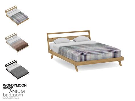 The Sims Resource Titanium Double Bed
