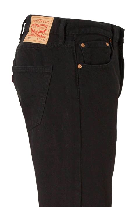 Levis 501 Regular Fit Jeans Black Wehkamp