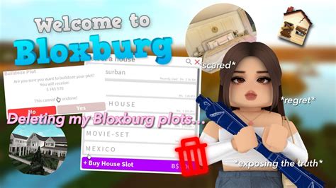 Deleting My Bloxburg Plots Am Rich Now 😛 Roblox Youtube