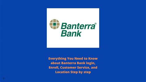 Banterra Bank Login Enroll Customer Service And Location