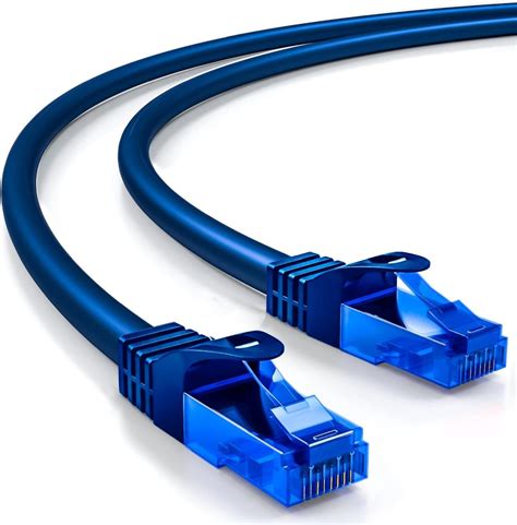 Deleycon 15m Câble Réseau Ethernet Lan Gigabit Cat6 Câble Rj45 Cat6 U