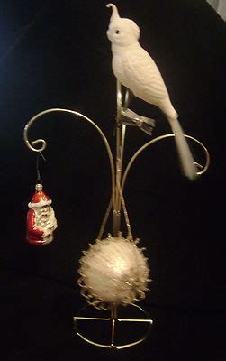 Antique Set Of Wire Wrapped Tinsel Glass Bird Victorian Christmas