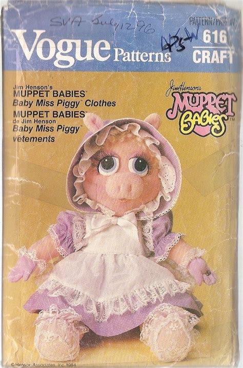 Muppet Babies Baby Vintage Vogue 616 Miss Piggy By Nancesnostalgia