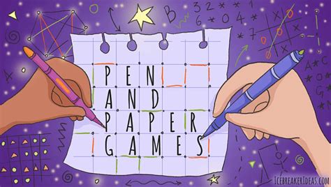 16 Best Pen And Paper Games For One Two Or Small Groups