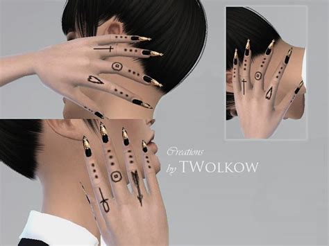 The Best Tattoos By Twolkow Sims4 Clothes The Sims Sims 4
