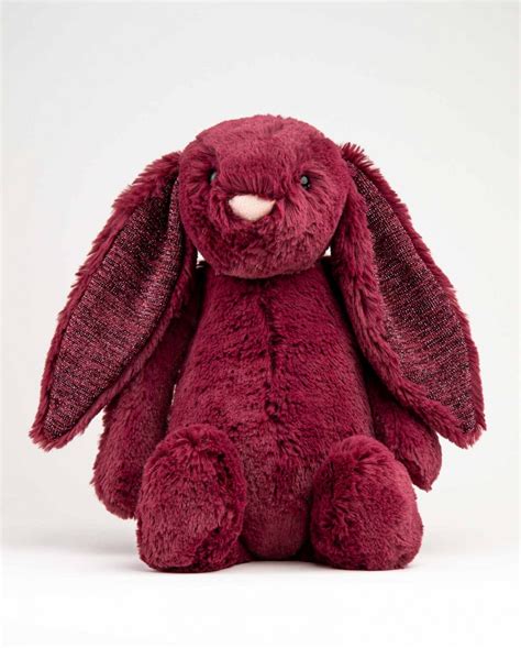 Jellycat Soft Toy Bunny T Sparkly Cassis Bunny From Send A Cuddly
