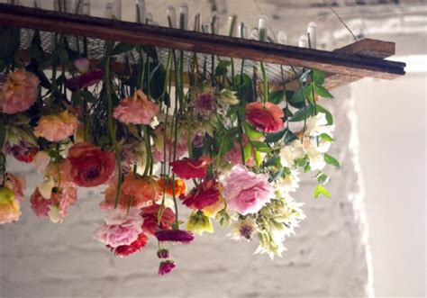 Suspended from your ceilings, they'll add the touch of green you're after just make sure you give your plant enough space away from the ceiling to allow for proper air circulation. DIY Project: Hanging Floral Chandelier - Design*Sponge