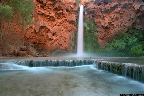 There Are Hidden Waterfalls In The Grand Canyon Huffpost