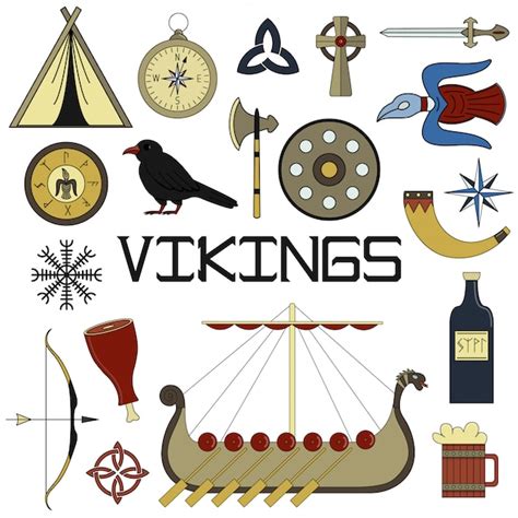 Vikingo Con Casco Ilustración Vectorial Vector Gratis