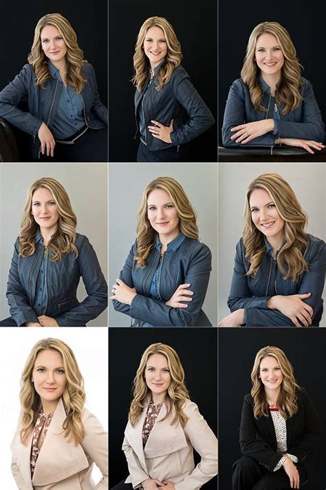 A Series Of Portraits Of A Woman With Blonde Hair