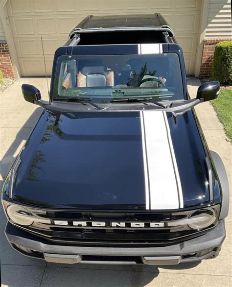 2021 Up Ford Bronco Offset Rally Stripe Graphics Kit Custom Style