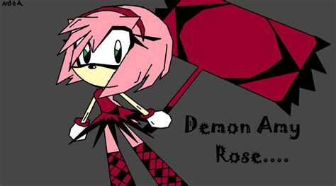 Demon Amy Rose By Diomond On DeviantArt