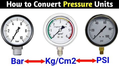 Pressure Unit Conversion । How To Convert Bar To Psi । Psi To Kpa । Bar