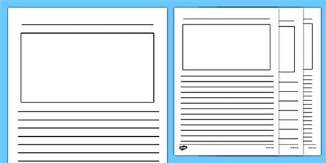 blank writing frames blank writing frames writing template