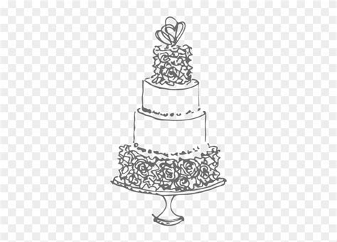 Drawn Wedding Cake Line Drawing Wedding Cake Sketch Free