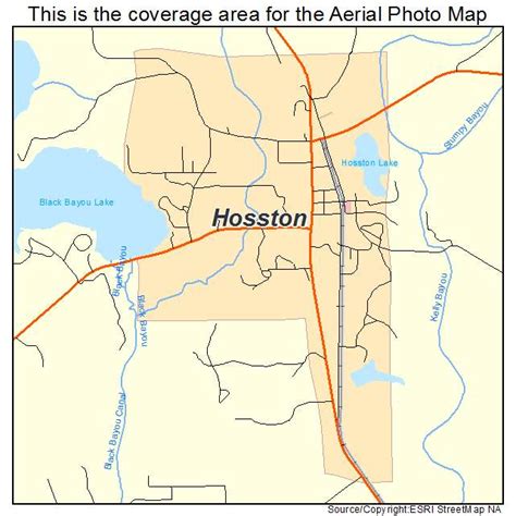 Aerial Photography Map Of Hosston La Louisiana