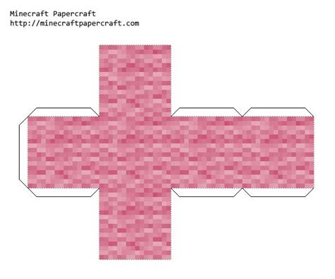 Papercraft Pink Wool Manualidades De Minecraft Armables De Minecraft