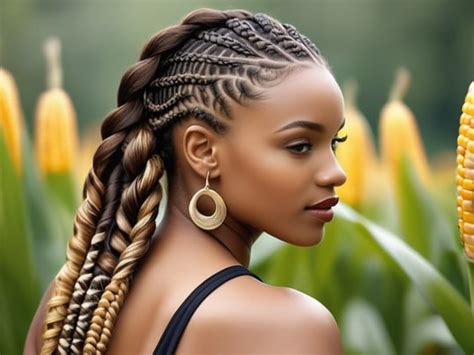Black Woman With Natural Cornr Tensor Art