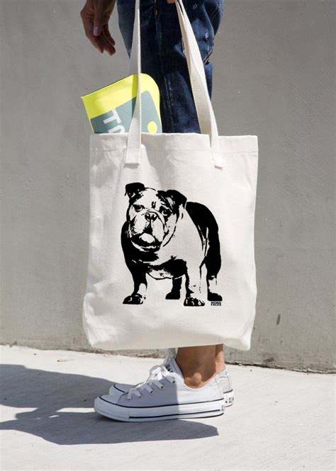 English Bulldog Tote Bag Bulldog Ts Customised Vet T