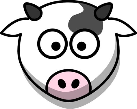 Cartoon Cow Face Clip Art Library