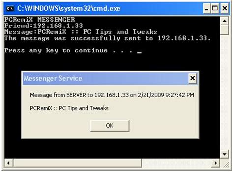 If you are an admin, you can use the command syntax to figure out the exact username. How to send messages using command prompt | PCTechNotes ...