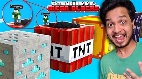 Shocking Tnt Mega Block Minecraft Mega Block Survival Series 2 Youtube