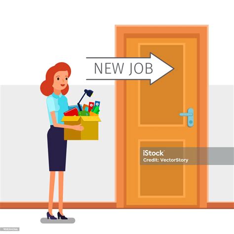Concept Of Welcome To The New Job Stock Illustration Download Image