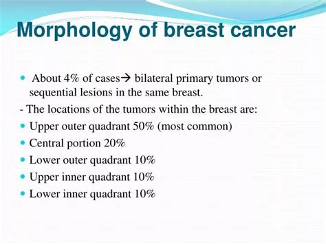 Ppt Morphology Of Breast Cancer Powerpoint Presentation Free
