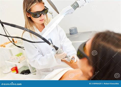 Dermatologist For Permanent Hair Removal Stock Image Image Of Female