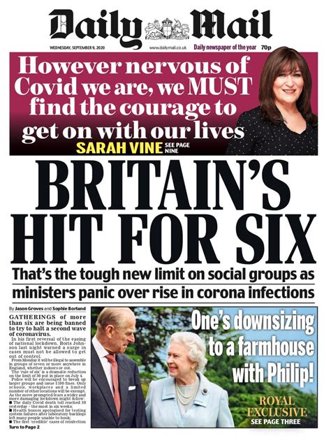 Daily Mail - Daily Mail Front Page 31st of October 2020 - Tomorrow's ...