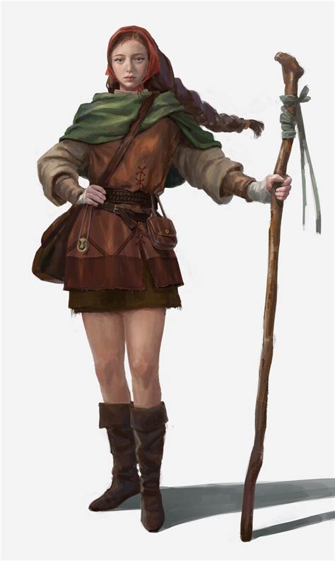 Artstation Shepherd Girl Yoojin Rhee In 2021 Character Portraits