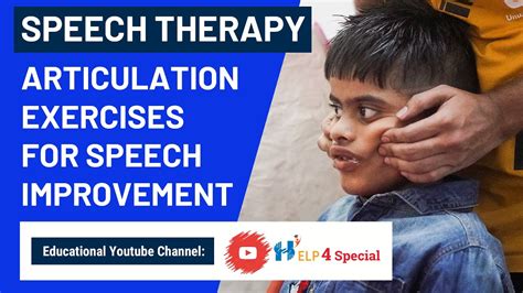 Speech Therapy Articulation Exercises For Speech Improvement Help 4