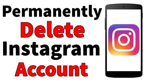 How To Delete Instagram Account Permanently Youtube