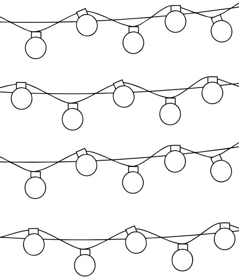 15 Best Coloring Pages Printable Christmas Lights Pdf For Free At