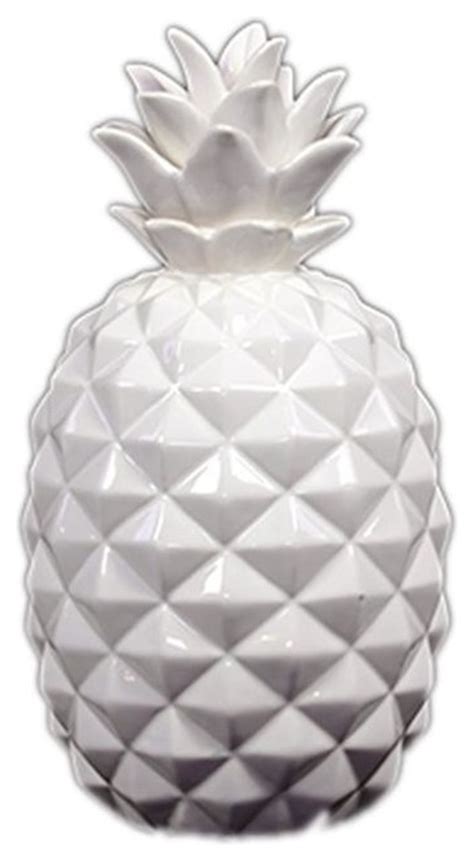 This item, from the urban trends collection, will make a great addition to your home decor. - White Ceramic Pineapple - View in Your Room! | Houzz
