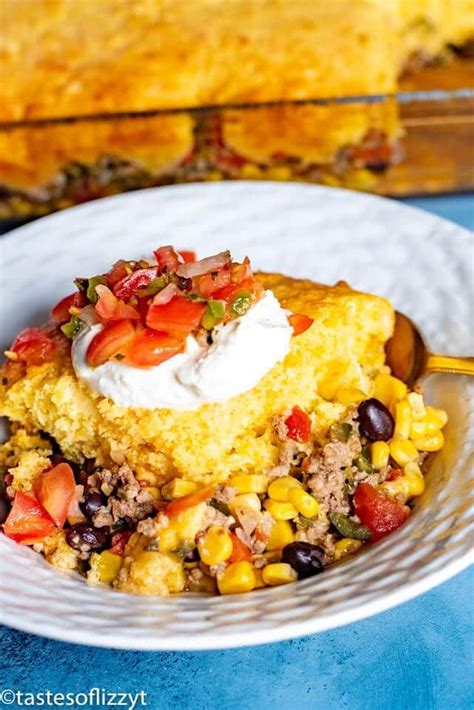 Easy Tamale Pie Recipe Beef Casserole With Cheesy Cornbread Topping