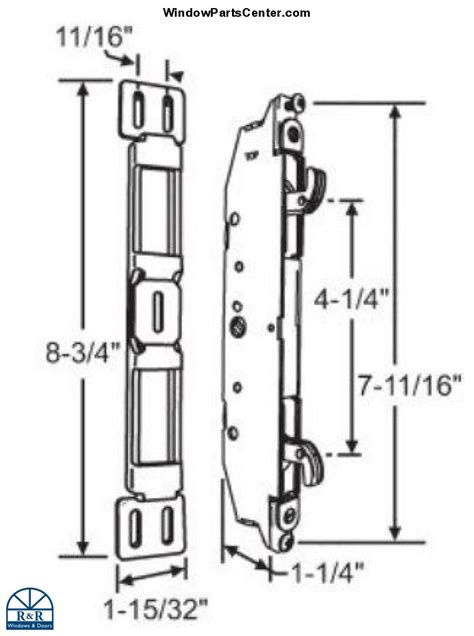 S3009 Vanguard Mortise Lock Box Sliding Patio Door Randr Windows And Doors